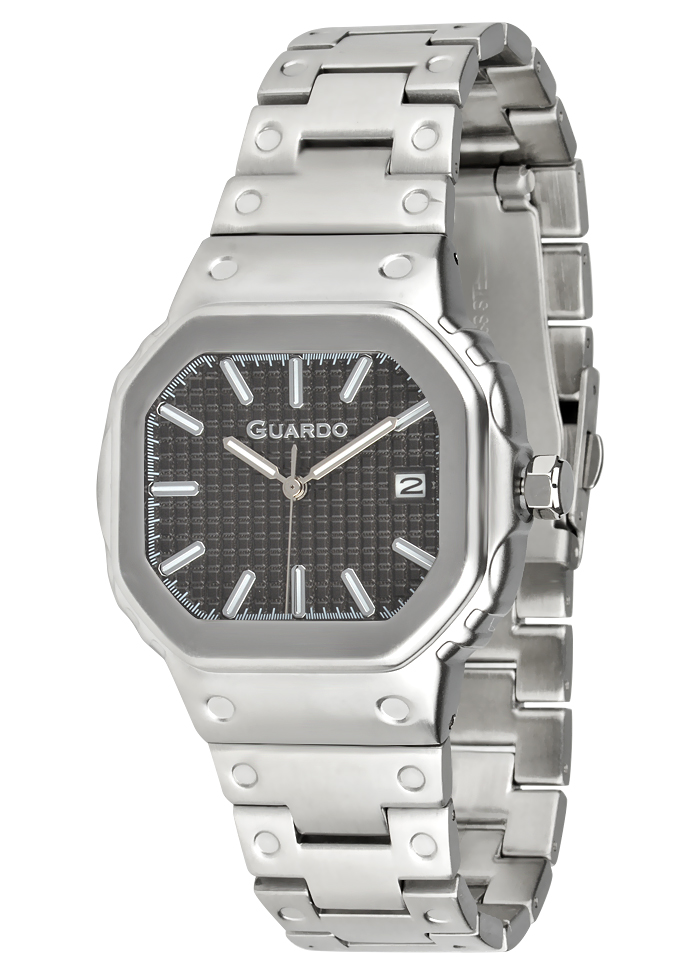 Zegarek Męski na bransolecie Guardo Premium 012697-2