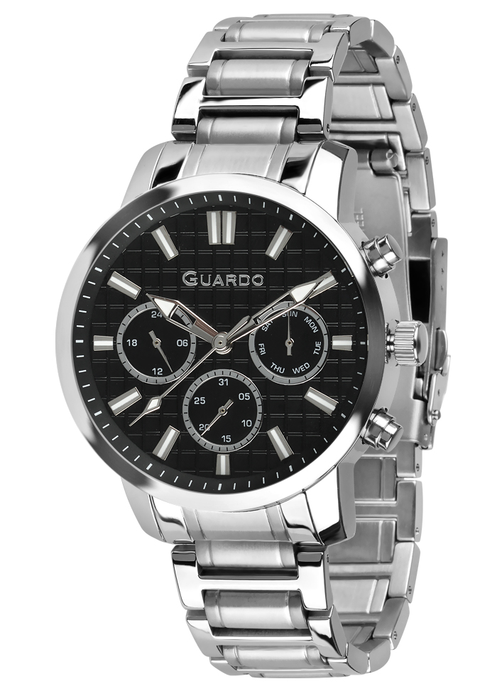 Męski zegarek Na bransolecie Guardo Premium 012703-2