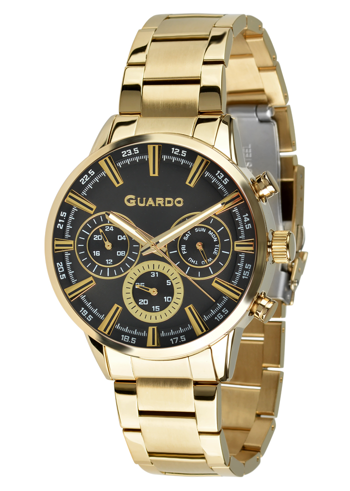 Męski zegarek Na bransolecie Guardo Premium 012704-4
