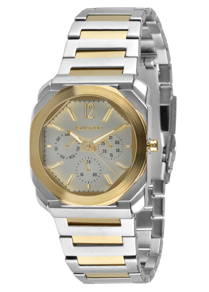 Męski zegarek Na bransolecie Guardo Premium 012706-3
