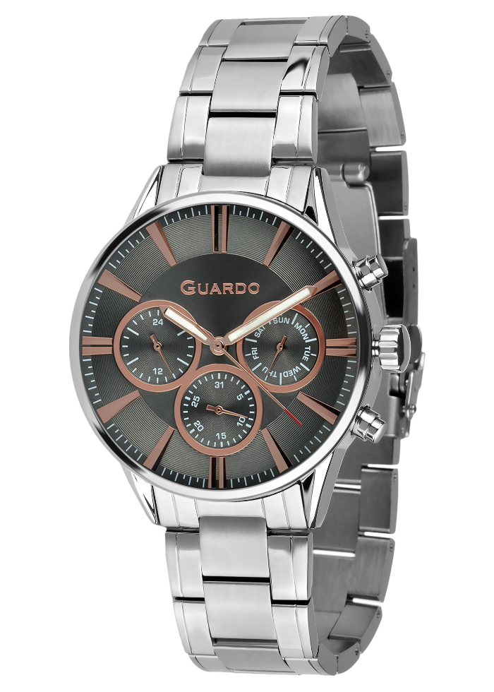 Męski zegarek Na bransolecie Guardo Premium 012707-2