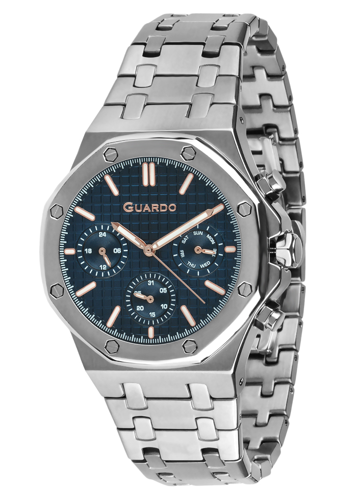 Męski zegarek Na bransolecie Guardo Premium 012709-1