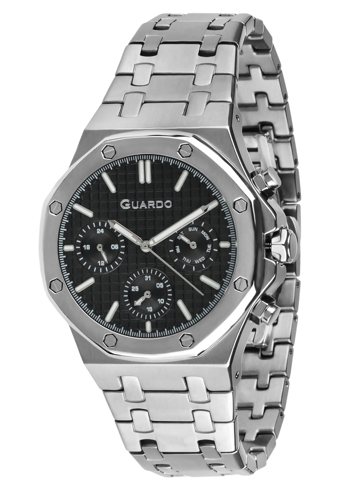 Męski zegarek Na bransolecie Guardo Premium 012709-2