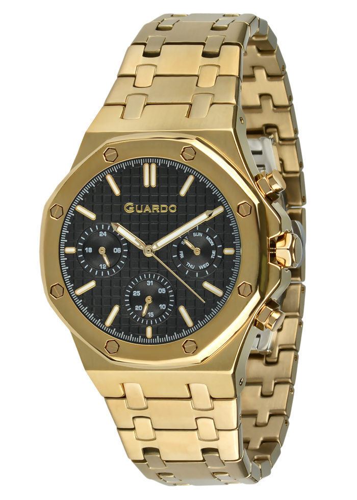 Męski zegarek Na bransolecie Guardo Premium 012709-3