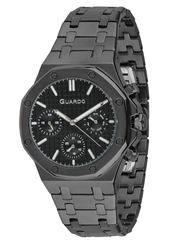 Męski zegarek Na bransolecie Guardo Premium 012709-4