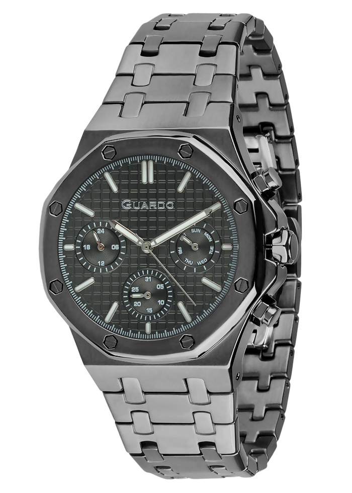 Męski zegarek Na bransolecie Guardo Premium 012709-5