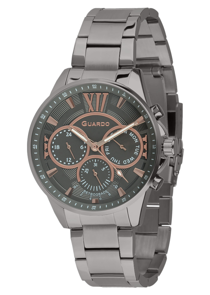 Męski zegarek Na bransolecie Guardo Premium 012710-7