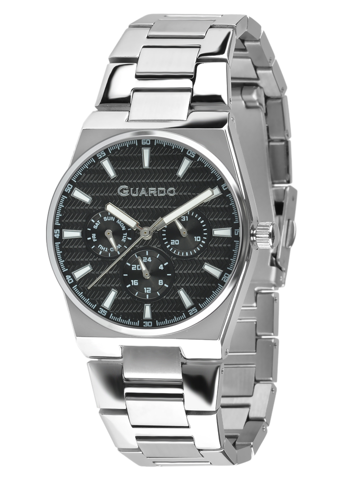 Męski zegarek Na bransolecie Guardo Premium 012714-2