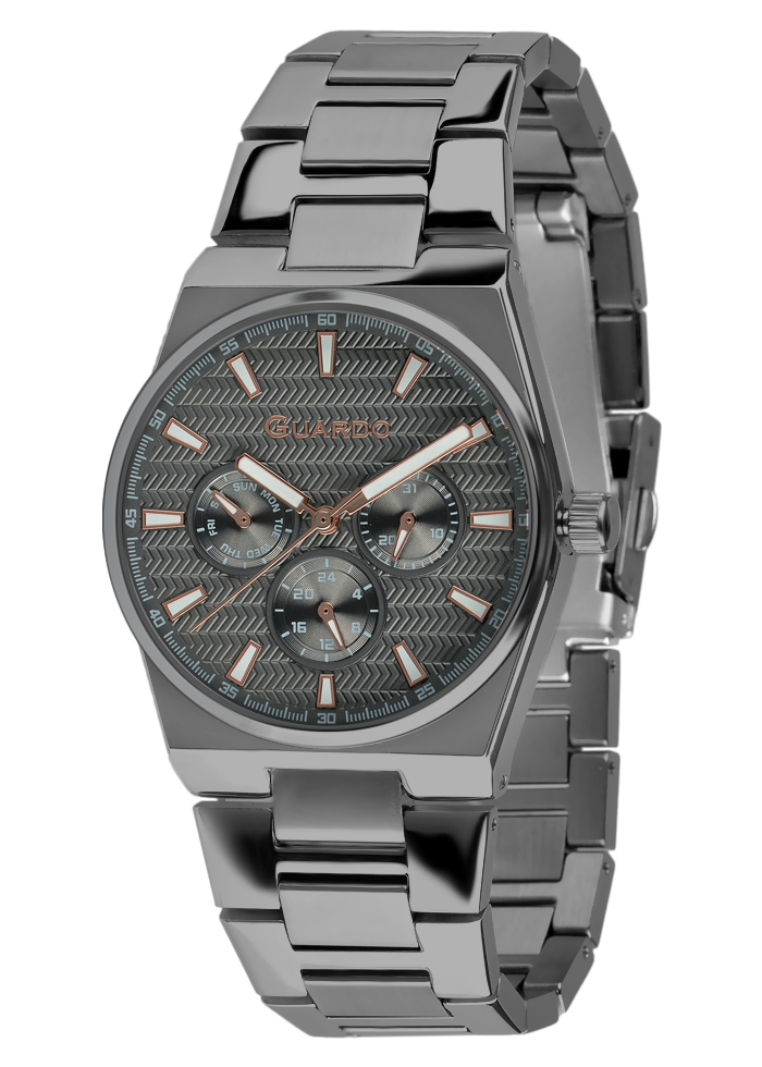 Męski zegarek Na bransolecie Guardo Premium 012714-4
