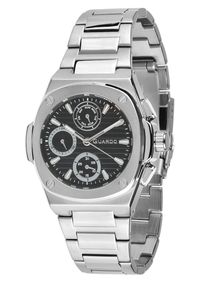 Męski zegarek Na bransolecie Guardo Premium 012715-1