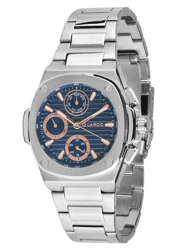 Męski zegarek Na bransolecie Guardo Premium 012715-2