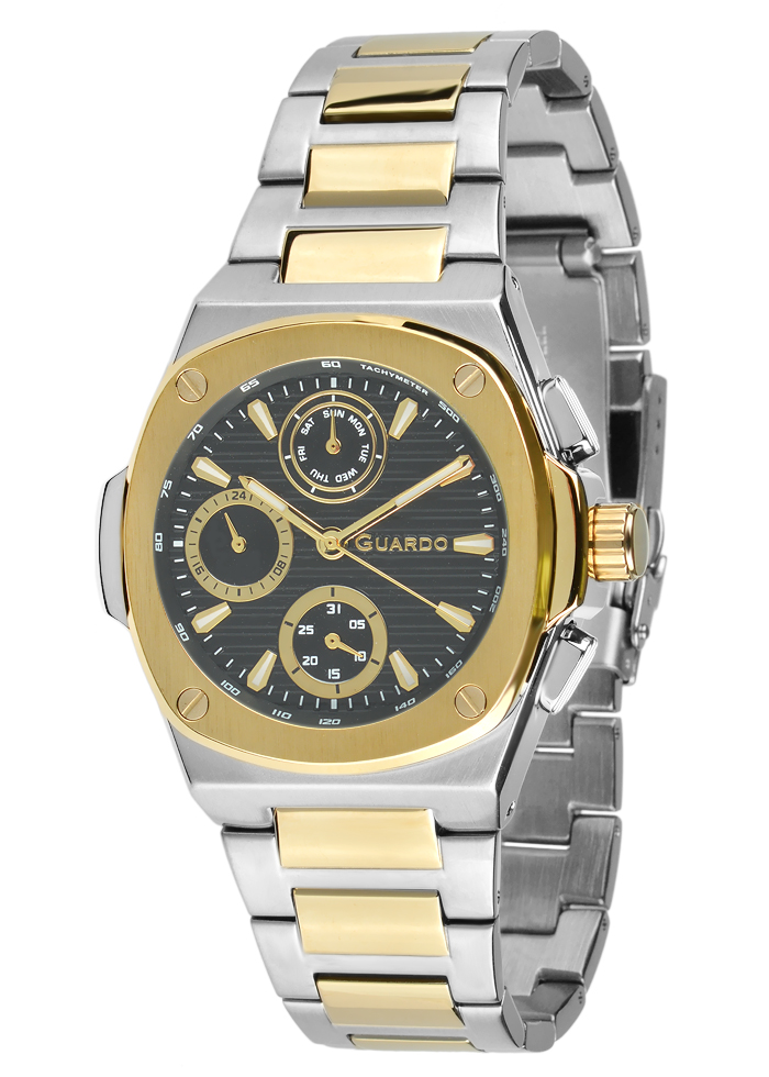 Męski zegarek Na bransolecie Guardo Premium 012715-3