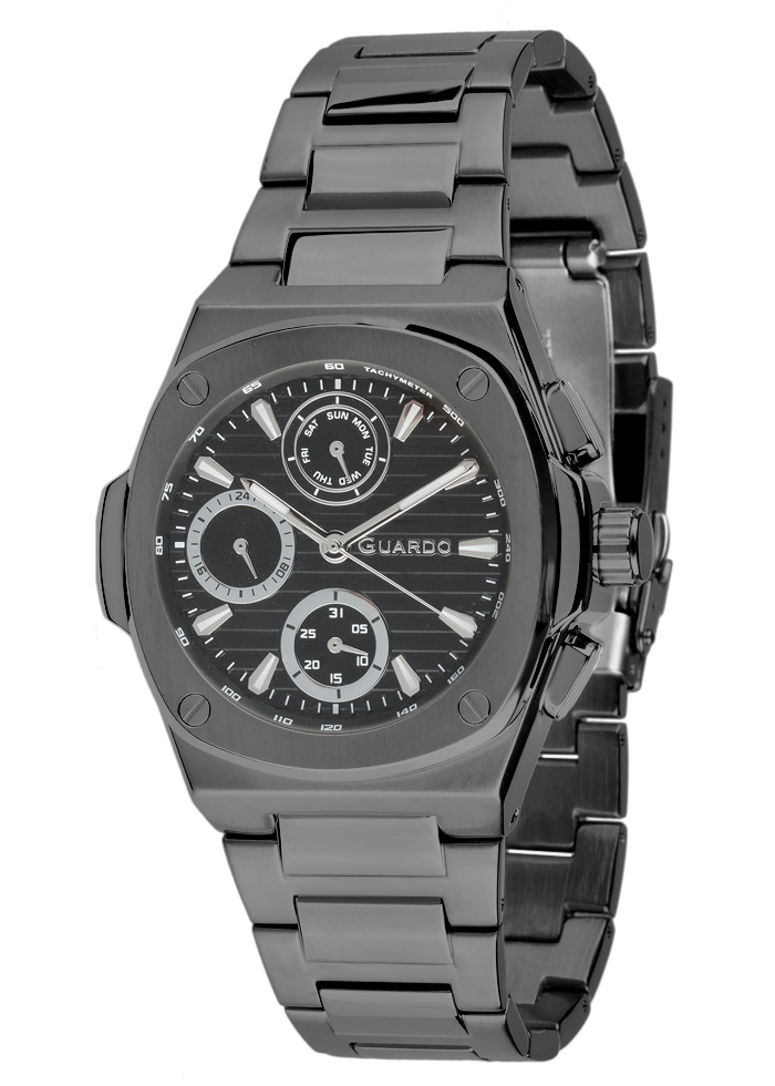 Męski zegarek Na bransolecie Guardo Premium 012715-4