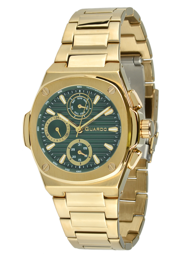 Męski zegarek Na bransolecie Guardo Premium 012715-5