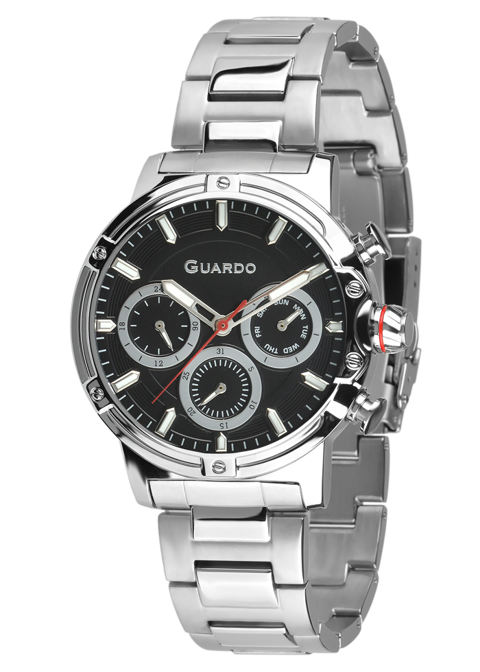 Męski zegarek Na bransolecie Guardo Premium 012716-2