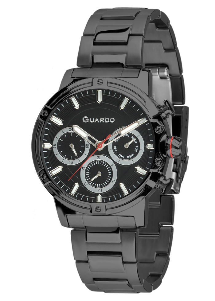 Męski zegarek Na bransolecie Guardo Premium 012716-3
