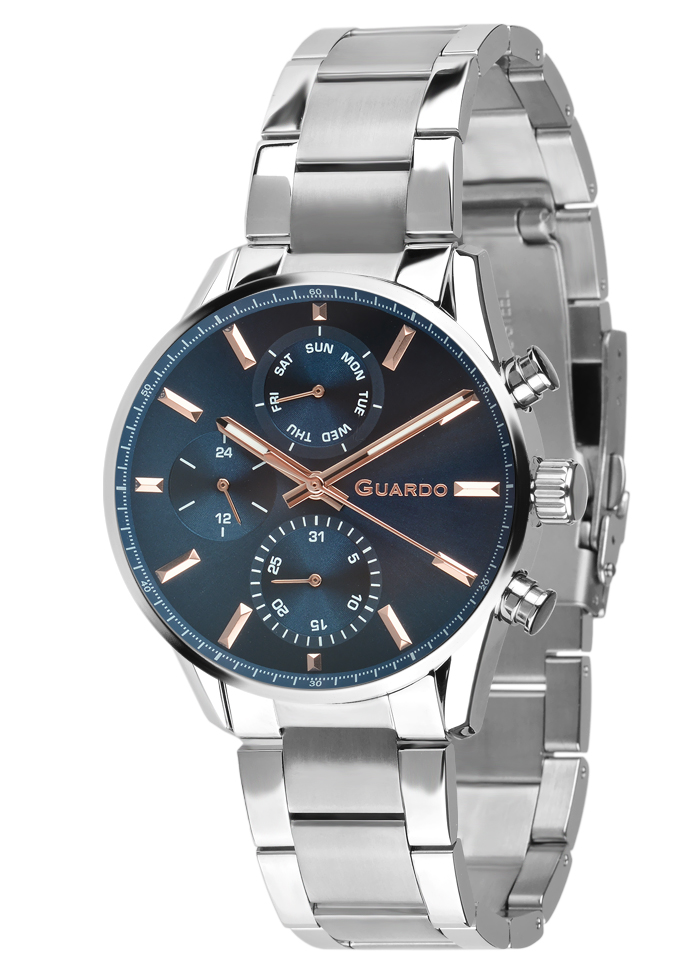 Męski zegarek Na bransolecie Guardo Premium 012718-1