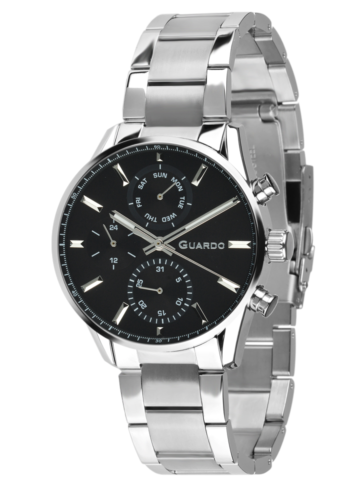 Męski zegarek Na bransolecie Guardo Premium 012718-2