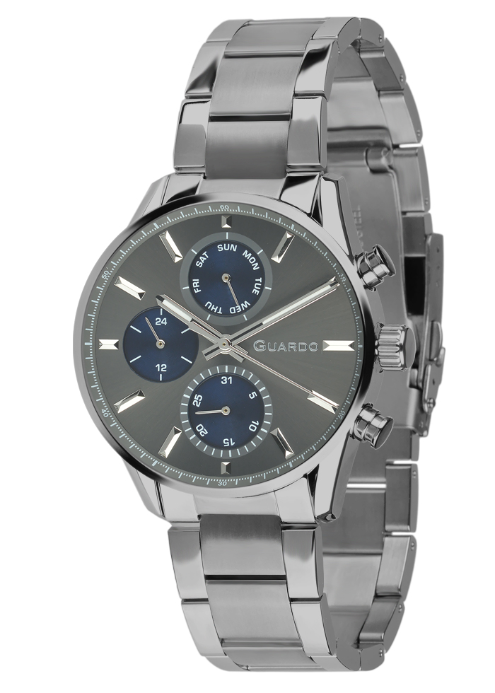 Męski zegarek Na bransolecie Guardo Premium 012718-4