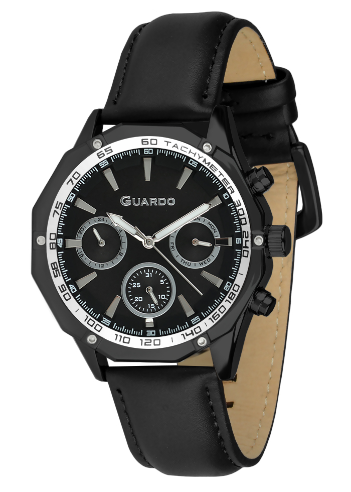 Męski zegarek Na pasku Guardo Premium 012719-2