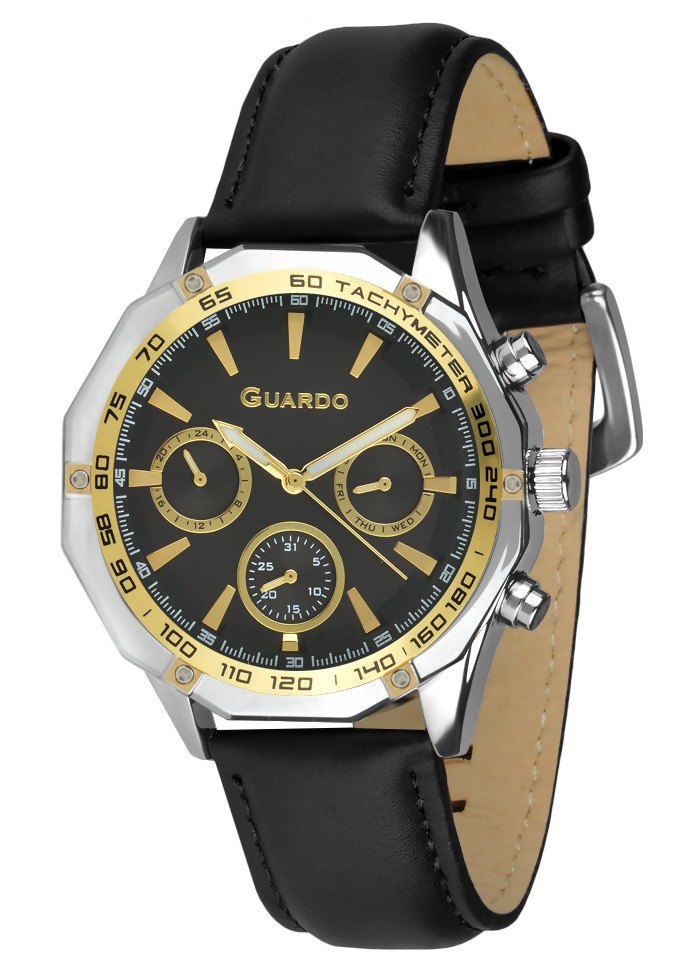 Męski zegarek Na pasku Guardo Premium 012719-4