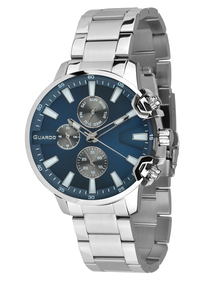 Męski zegarek Na bransolecie Guardo Premium 012721-2