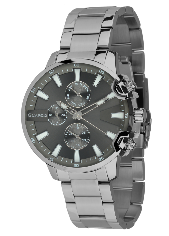Męski zegarek Na bransolecie Guardo Premium 012721-3