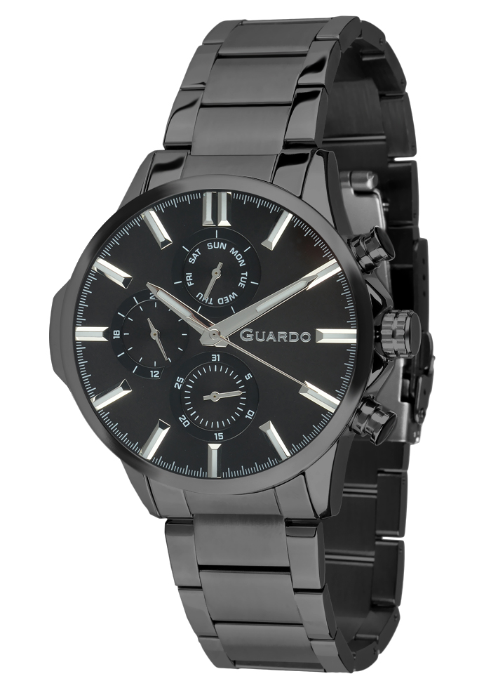 Męski zegarek Na bransolecie Guardo Premium 012723-3