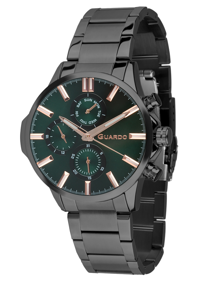 Męski zegarek Na bransolecie Guardo Premium 012723-4