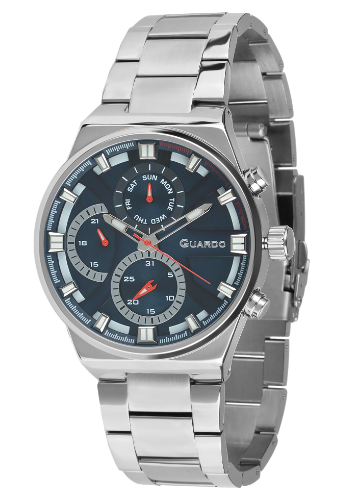 Męski zegarek Na bransolecie Guardo Premium 012724-1