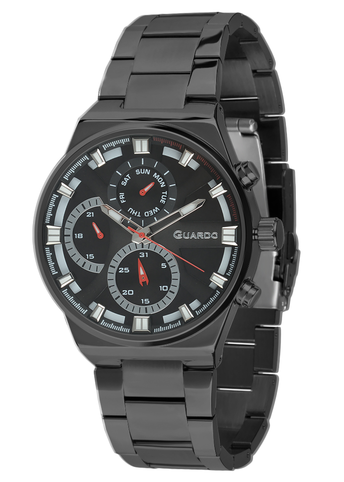Męski zegarek Na bransolecie Guardo Premium 012724-4