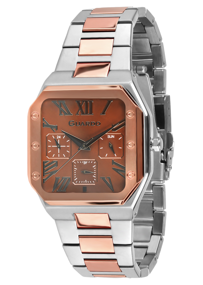 Męski zegarek Na bransolecie Guardo Premium 012726-3