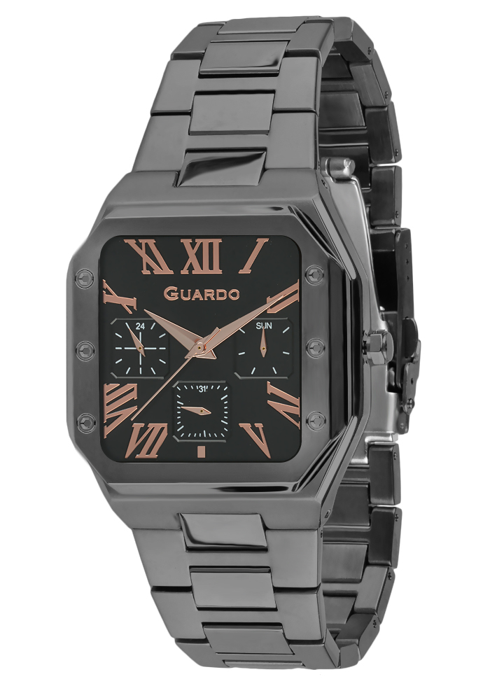 Męski zegarek Na bransolecie Guardo Premium 012726-4