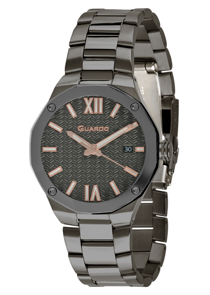 Męski zegarek Na bransolecie Guardo Premium 012733-2