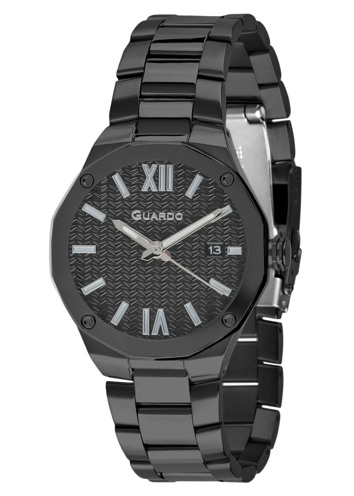 Męski zegarek Na bransolecie Guardo Premium 012733-3
