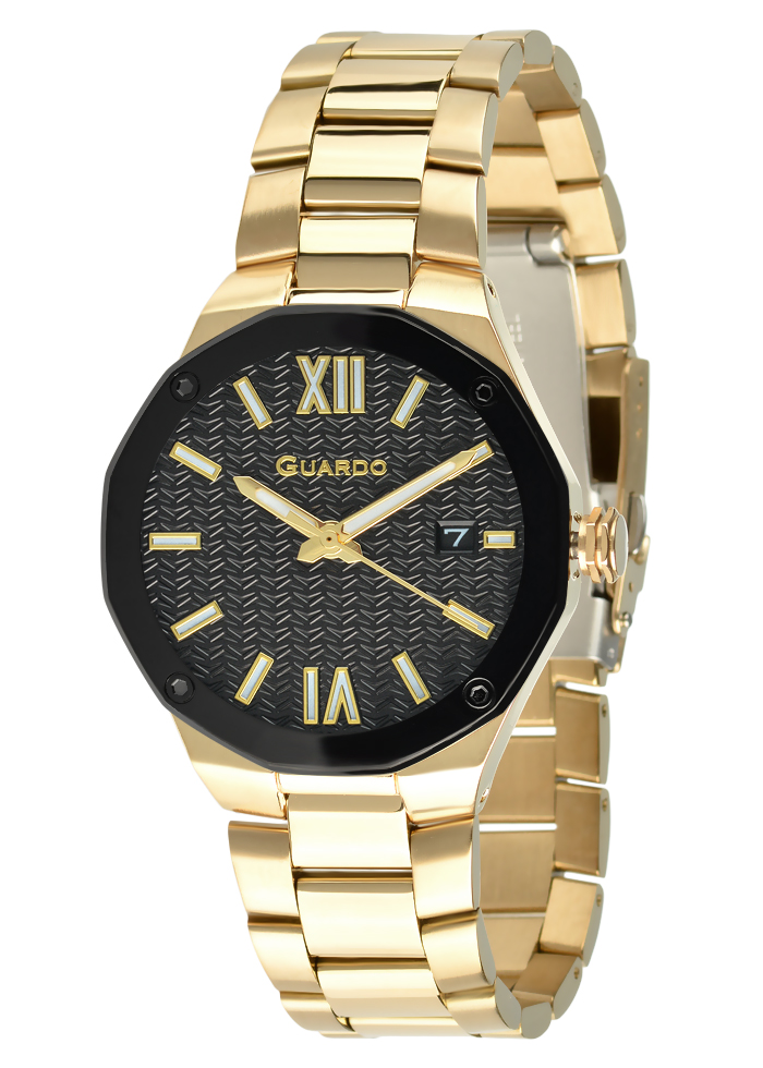 Męski zegarek Na bransolecie Guardo Premium 012733-4