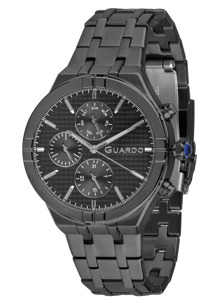 Męski zegarek Na bransolecie Guardo Premium 012737-4