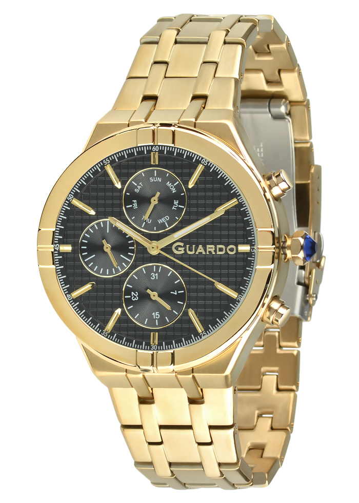 Męski zegarek Na bransolecie Guardo Premium 012737-5