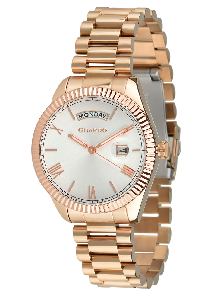 Męski zegarek Na bransolecie Guardo Premium 012747-5