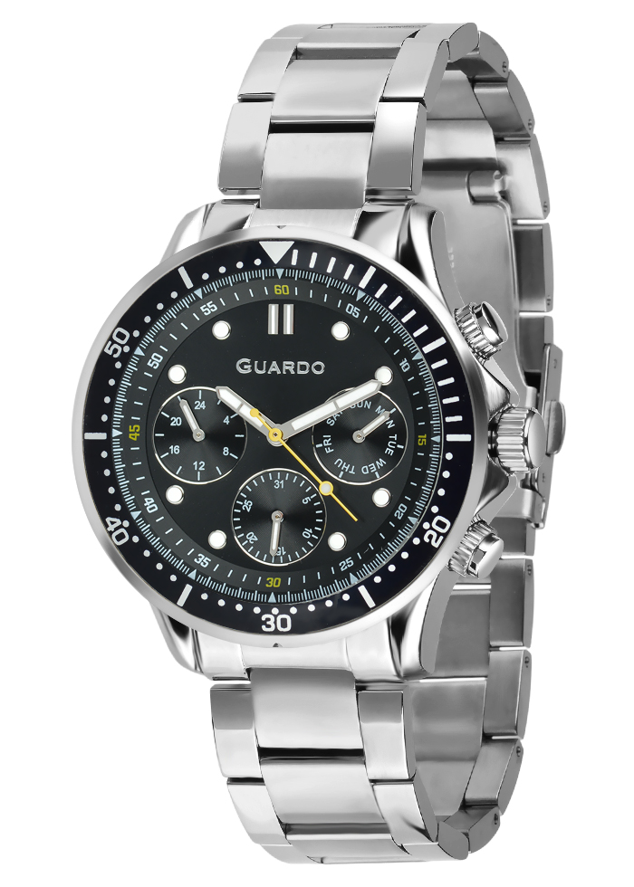 Męski zegarek Na bransolecie Guardo Premium 012748-2