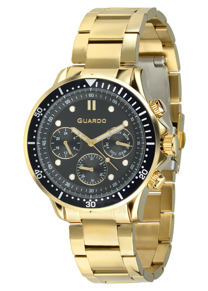 Męski zegarek Na bransolecie Guardo Premium 012748-5