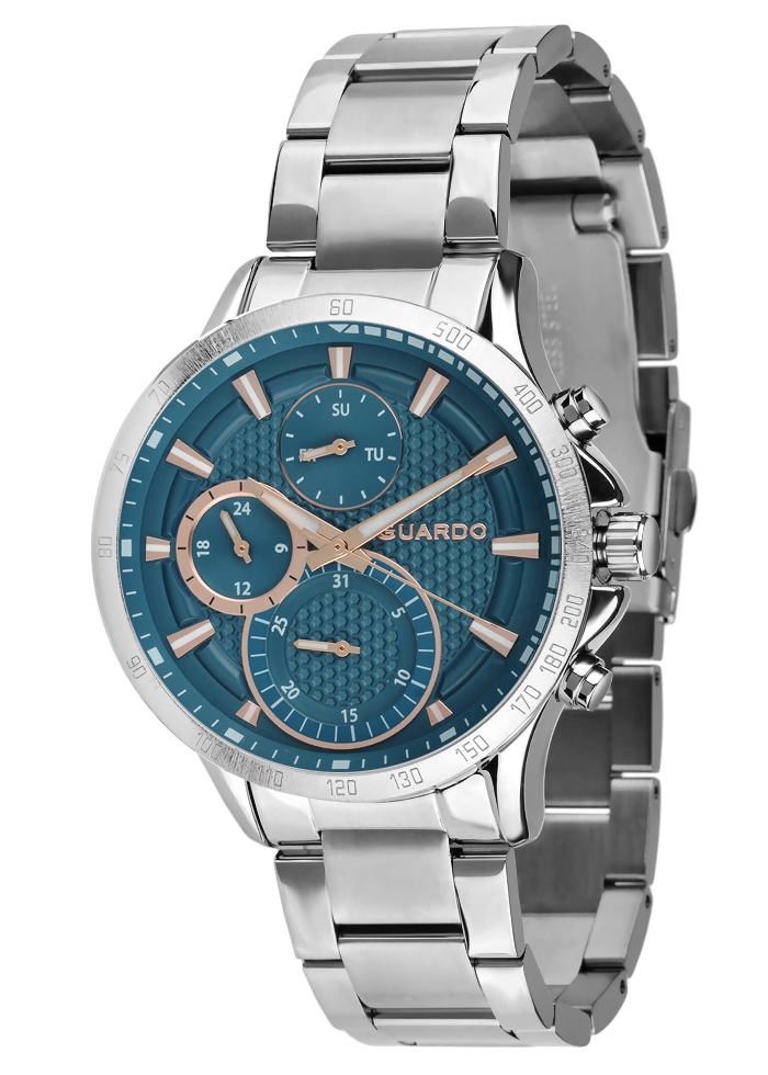 Męski zegarek Na bransolecie Guardo Premium 012749-2