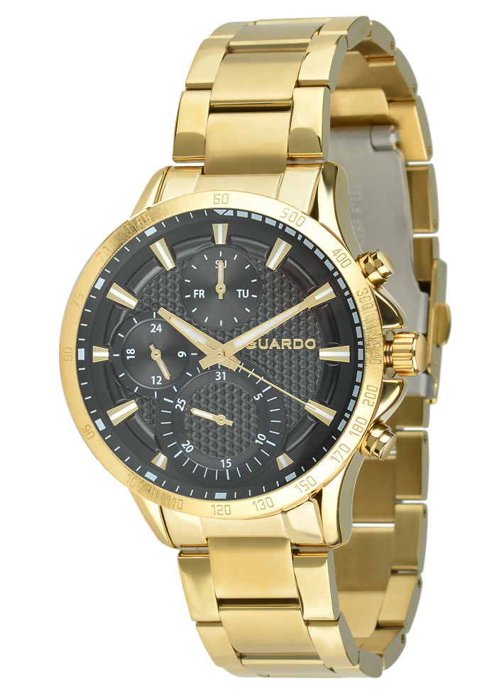 Męski zegarek Na bransolecie Guardo Premium 012749-3