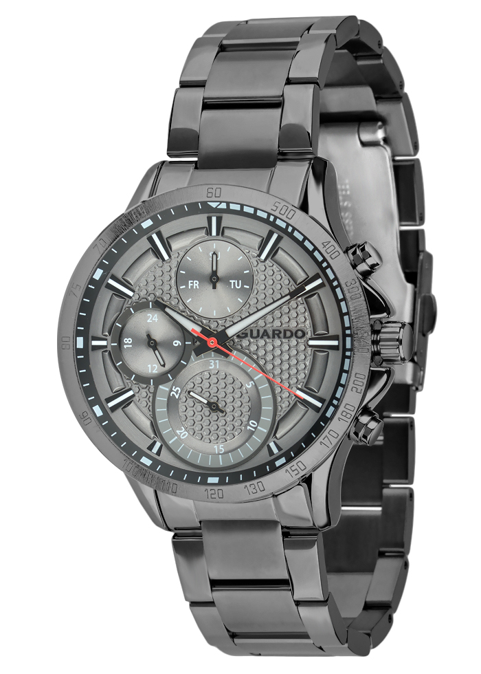Męski zegarek Na bransolecie Guardo Premium 012749-5